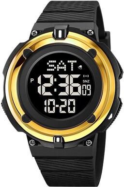 Everyday Crate SKMEI 2010 Digital Sports Watch 50M Waterproof Luminous Mens Wrist Watch gold