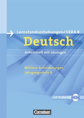 Patzelt, Dr. Birgit - Vorbereitungsmaterialien für VERA - Deutsch: 8. Schuljahr: Mittlere Anforderungen - Arbeitsheft mit Lösungen und Hör-CD - Preis vom 18.10.2026 19:22:15 h
