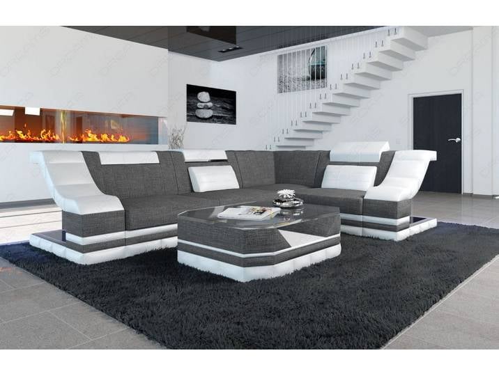 Stoff Ecksofa Bianchi L-Form