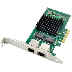 MicroConnect 2 port RJ45 network card, PCIe (RJ45), Netzwerkkarte, Mehrfarbig