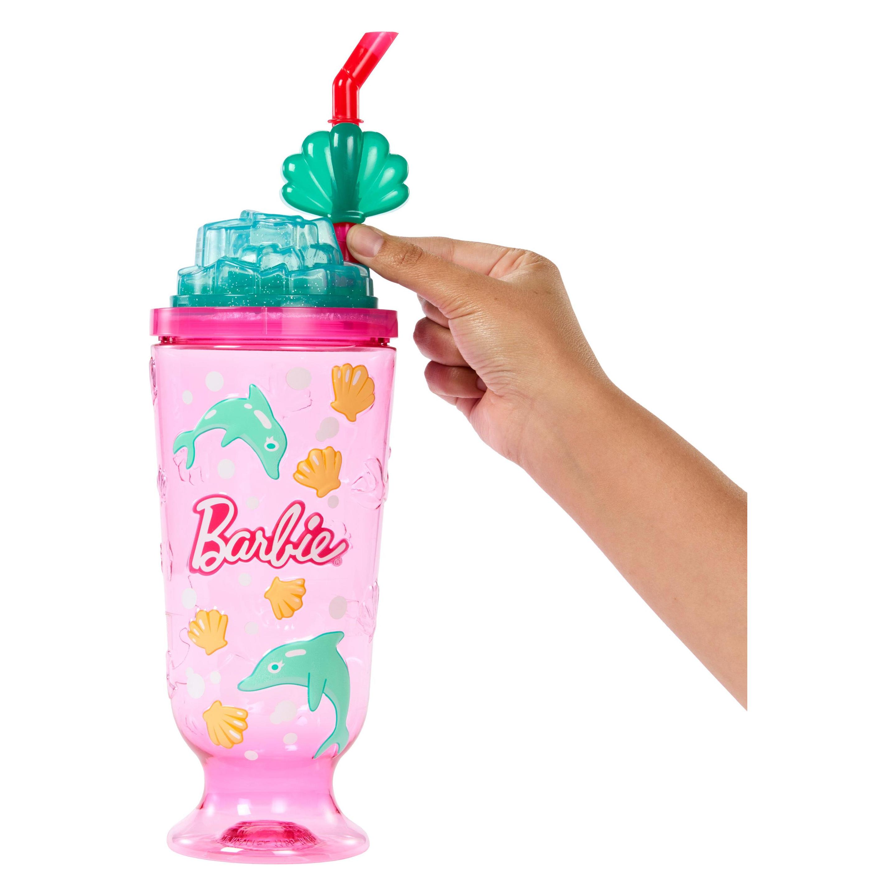 Mattel Barbie Pop Reveal Doll & Accessories, Sea Slushy Series Fashion Doll, Pet, Slime & Color Change (JKF60)