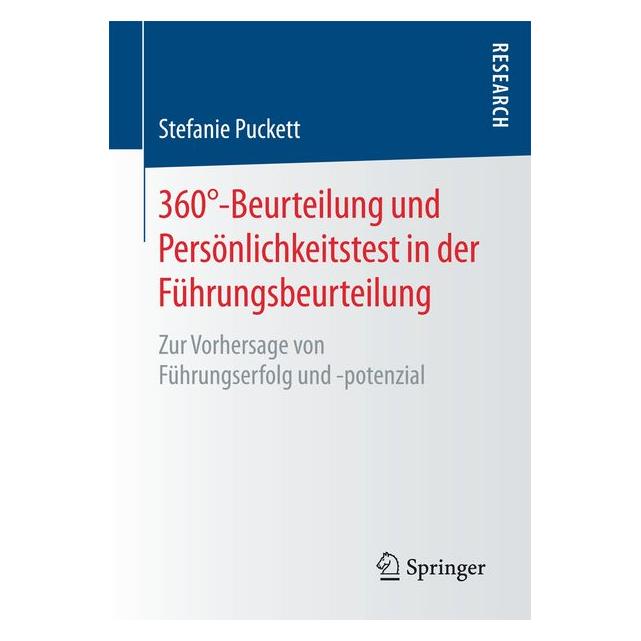 Springer 360°-Beurteilung und Persönlichkeitstest in der Führungsbeurteilung (55862887)