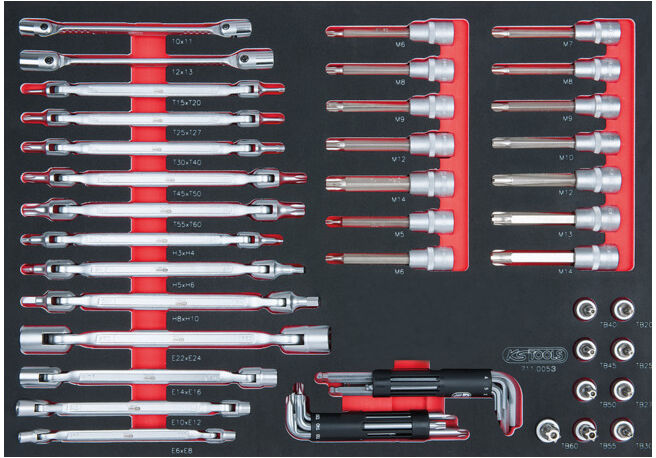 KS Tools SCS Module de clés, 53 pcs., modules système 1/1 (711.0053)