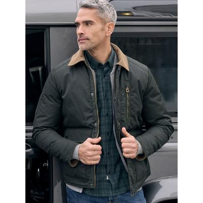 Blouson LERROS "Maskuliner Blouson aus hochwertiger, gewachster Baumwolle", Herren, Gr. M, grün (original olive), 100% Baumwolle, Jacken Blouson