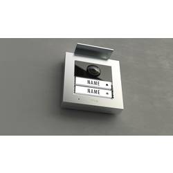 m-e modern-electronics VDV-2020 S Video-Türsprechanlage Kabelgebunden, RFID Außeneinheit Silber 41266