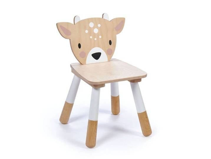 Chaise de jardin d'enfants cerf junior wood - Tender Leaf Toys - Multicolore - Blanc