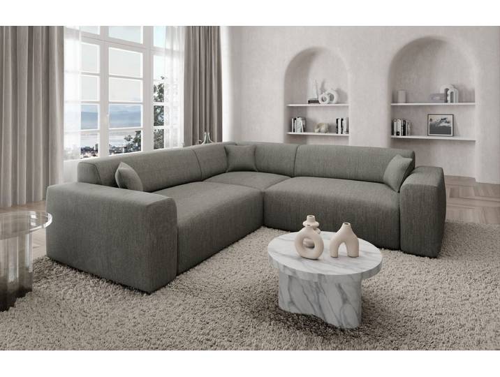 Ecksofa Mallorca L-Form aus Stoff