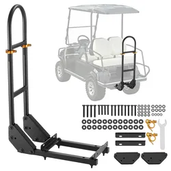 VEVOR Haltegriff für Golfwagen (450 x 235 x 905 mm) kompatibel mit den meisten Golfwagen mit Metallfußplatten, höhenverstellbarer (69,85-85,09 cm) Haltegriff aus Karbonstahl für den Rücksitz