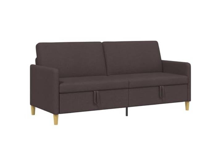 hliofuir 3-Sitzer Sofa mit Stauraum 192x78x87cm Dunkelbraun Praktische Couch mit Klappsitz fuer Wohnzimmer, abnehmbarer Polyesterbezug und stabiles Metallgestell.