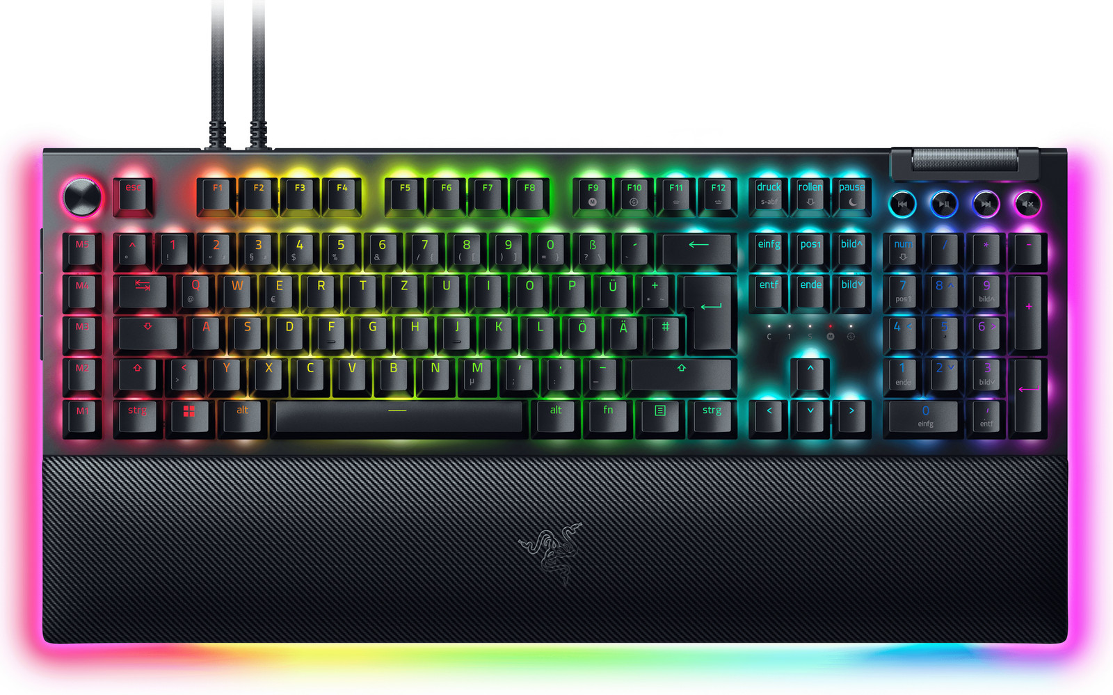 Razer BlackWidow V4 Pro mechanisch toetsenbord met gele schakelaars