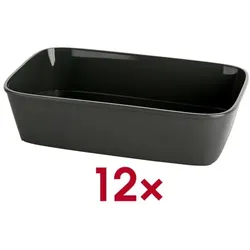meet Schüssel anthrazitgrau 1400 ml 12 Stück grau