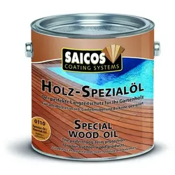 Saicos Holz-Spezialöl, Premium Terrassenöl 0,75 L 0113 Bangkirai-Öl