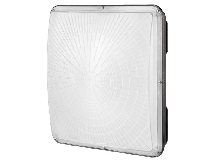 Éclairage d'avant-toit à LED VEVOR\, 150 W\, 16500 lm\, 5000 K lumière du jour\, idéal pour l'extérieur\, plafonnier 12\,4 x 12\,4 pouces pour montage en surface\, indice de protection IP65