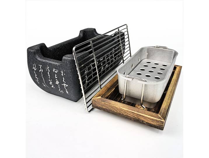 Outils de barbecue en alliage d'aluminium, barbecue intérieur/extérieur, gril à charbon de bois, barbecue japonais portable, gril coréen à charbon de bois