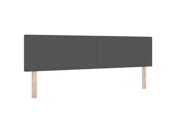 Makastle Kopfteil Dunkelgrau 180 cm Cordstoff Höhenverstellbar 78/88 cm