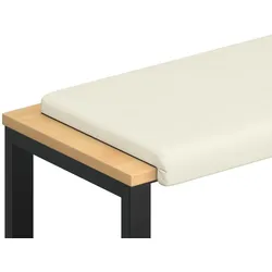 vidaXL Bankkissen Cord Creme Tiefe 35 cm