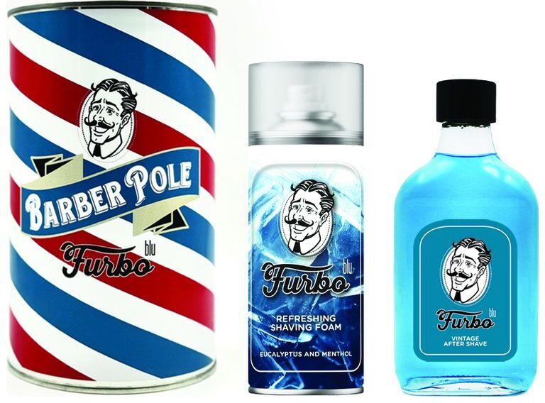 Furbo Cofanetto Barber Pole Blu
