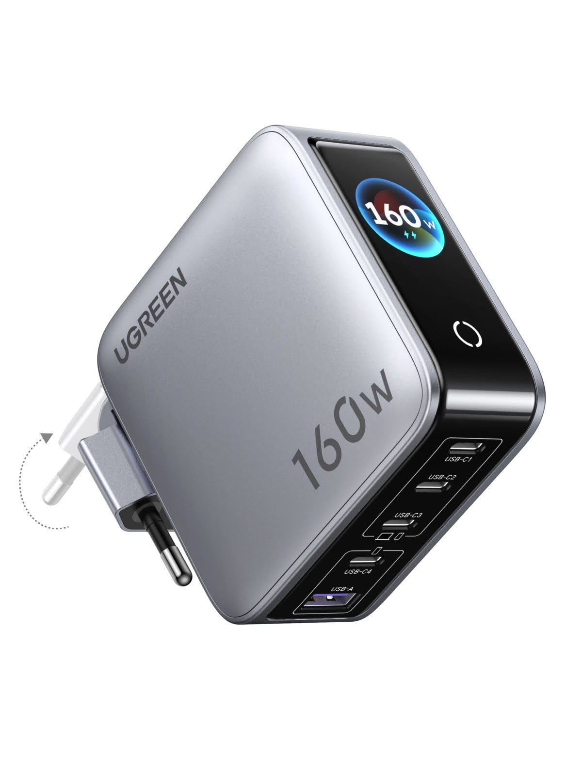 UGREEN Nexode Pro 160W 5-Port GaN Fast Charger with Smart Display