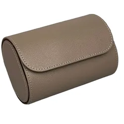 BLCK 204-taupe Uhrenrolle Aufbewahrung für 2 Uhren Leder Taupe