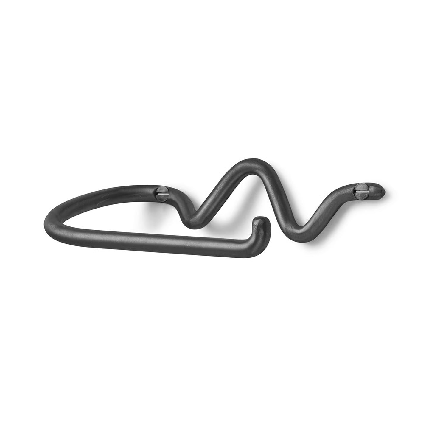 Ferm Living Curvature toiletrolhouder Zwart messing