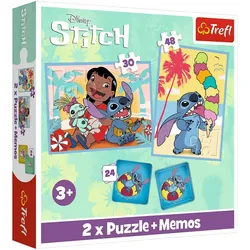 Puzzle + Memos 2in1 Lilo and Stitch, Happy Trefl Day 93585