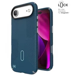 Speck Presidio2 Grip ClickLock & MagSafe - Hülle für iPhone Air (tmavomodrý / silber metalíza / kouzlomodrý)