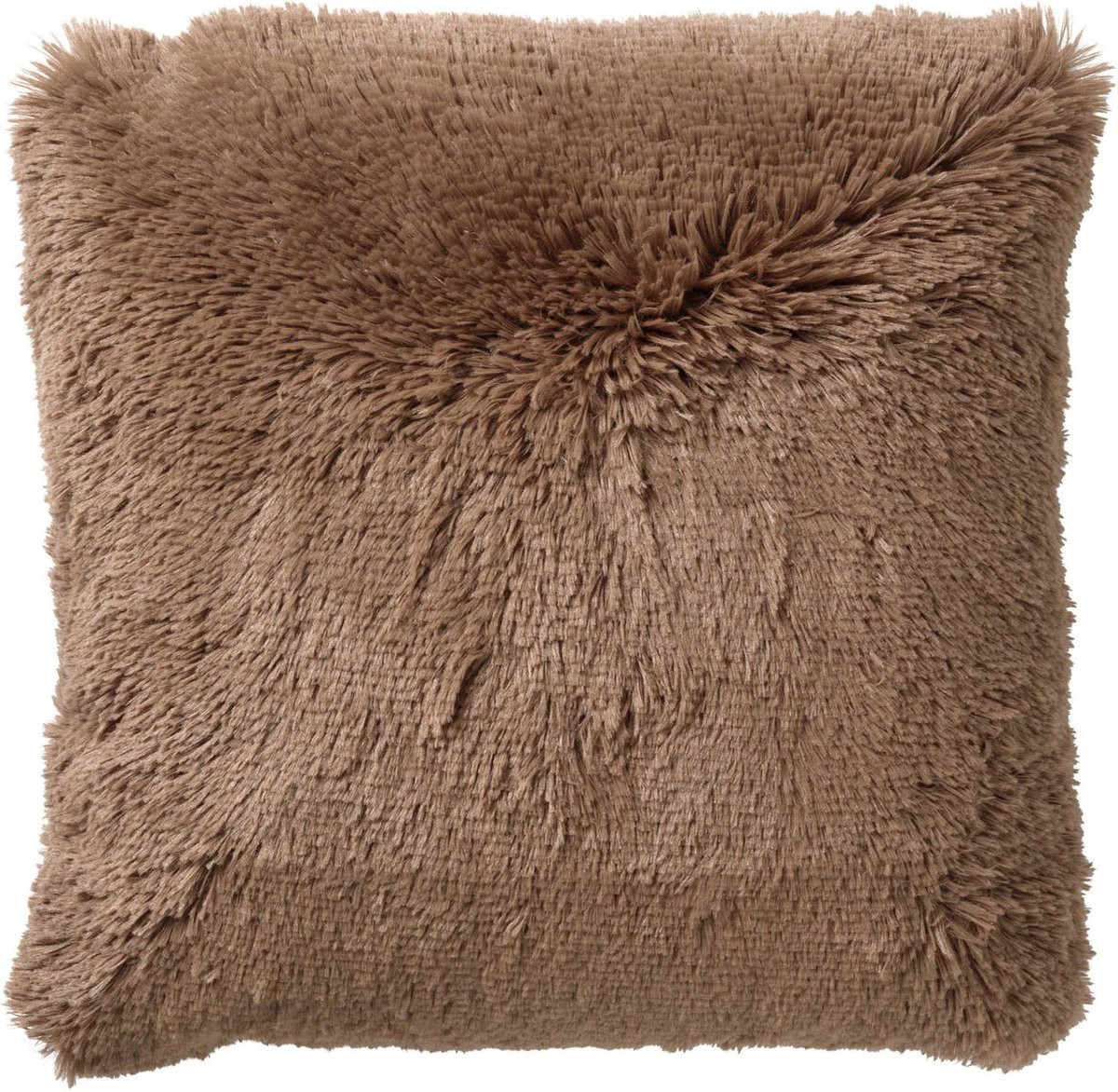 Dutch Decor FLUFFY kussenhoes - Tobacco Brown - 60 x 60 cm