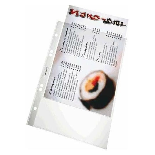 Bene Prospekthüllen Öffnung oben DIN A5 Glasklar Transparent 100 Mikron (A5, 50x) (105562)