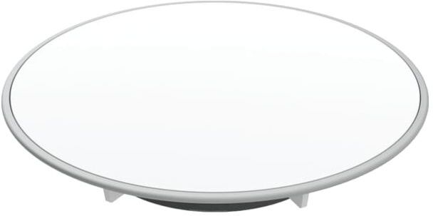 Geberit d90 Duschwannen-Ablaufdeckel 150266KJ1 Platte weiß/matt, Ring mattverchromt, Sperrwasserhöhe 30/50mm