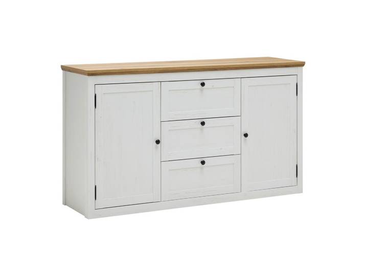 Sideboard Korsika Eichefarben/Weiß