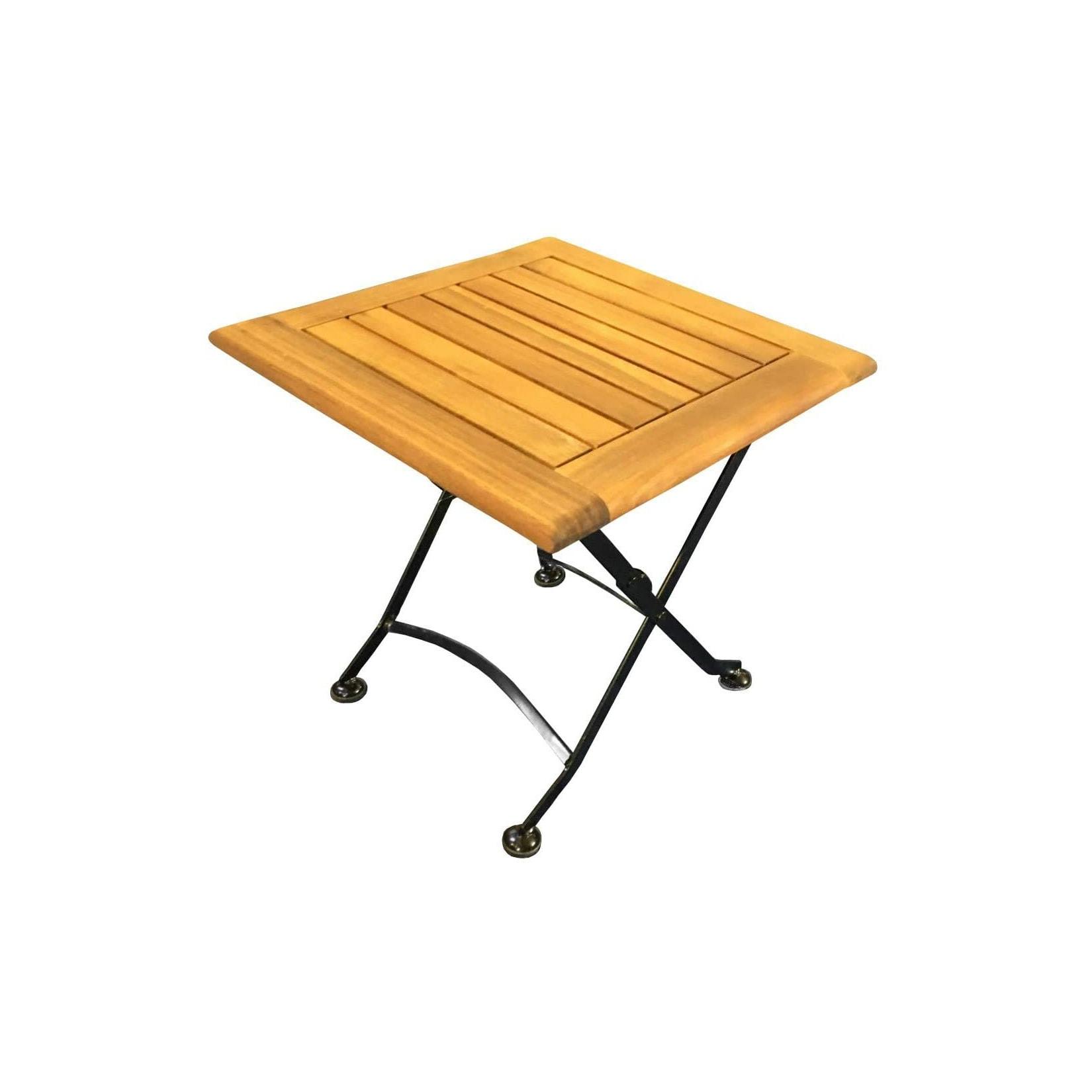 Sedex Sedex Beistelltisch Flex 45x45 cm aus Akazienholz – Schwarz, klappbar