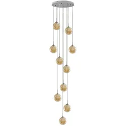 PENDELLEUCHTE Energie 10-flammig 41/41/240 cm