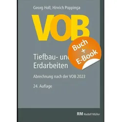 VOB im Bild - Tiefbau- und Erdarbeiten - mit E-Book, Fachbücher von Hinrich Poppinga, Georg Holl