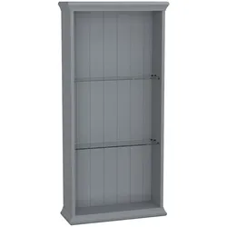 VitrA Valarte Wandregal Breite 54 cm Höhe 114 cm 2 Glaseinlegeböden Grau Matt,62253 62253