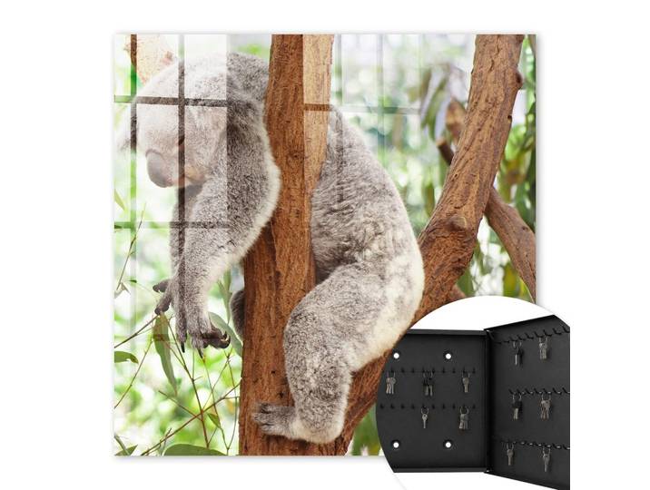 SCHLÜSSELBOX Schwarz 30x30 cm- Türöffnung nach rechts - Koala-Entspannung