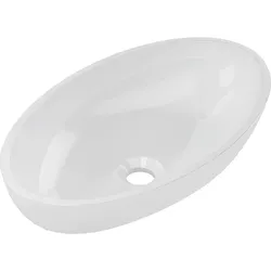 Design-Aufsatz-WT CILLA BxHxT: 510x127x300 mm Mineralguss weiß Evenes