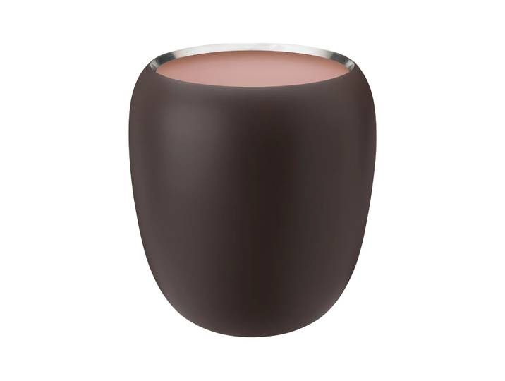 Stelton Vase Ora 20 cm Dark powder-powder