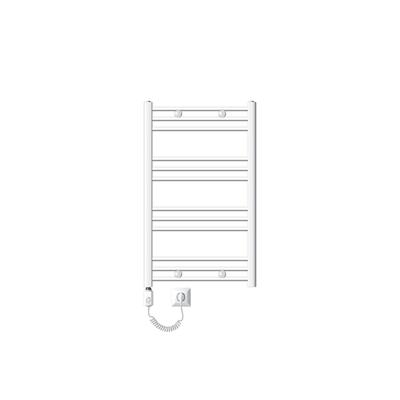LuxeBath Elektro-Badheizkörper Sahara 600x800 Weiß | gebogen, 300W, Thermostat