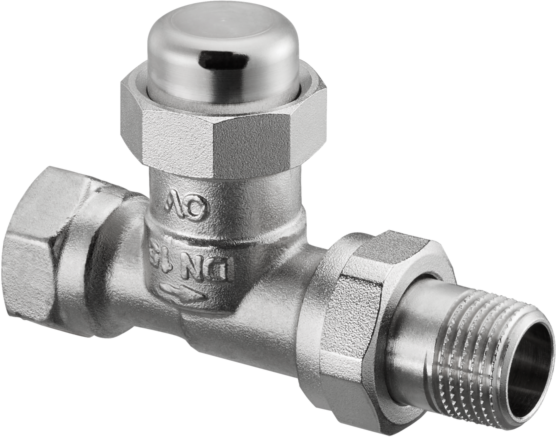 Oventrop Combi LR Heizkörper-Verschraubung 1027662 DN 10, Durchgangsform, vernickelt