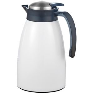 Esmeyer Thermoskanne Glace, 305-041, Edelstahl, mit Tipverschluss, weiß, 1,5 Liter