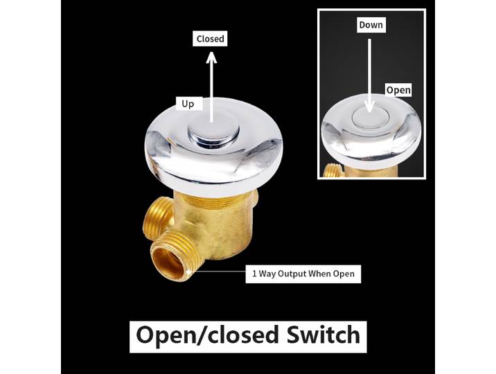 Robinet mélangeur thermostatique en laiton à température constante, robinet de douche eau froide et chaude, interrupteur marche/arrêt à filetage