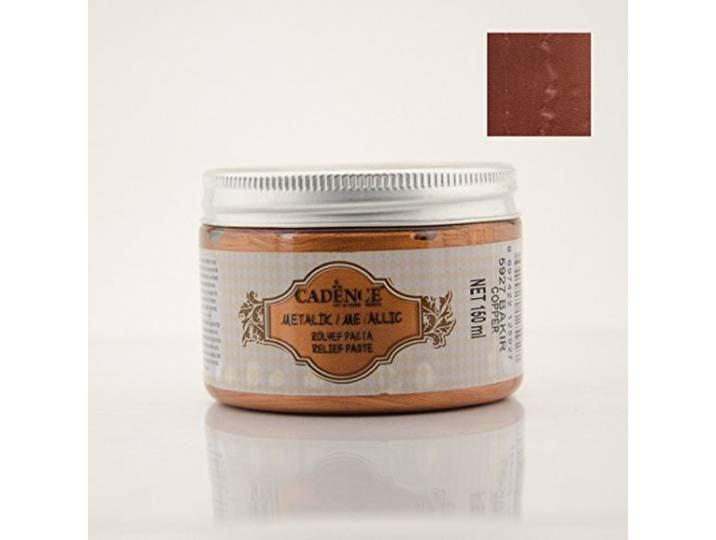 Koper 150 ml Metallic Relief Pasta