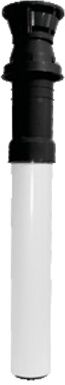 Terminal vertical ROLUX gaz concentrique 80/125 noir UBBINK 184118 Noir