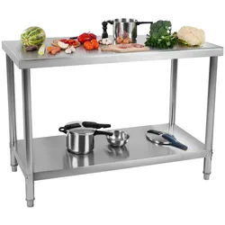 Royal Catering Edelstahl-Arbeitstisch - ECO - 100 x 70 cm - 400 kg -