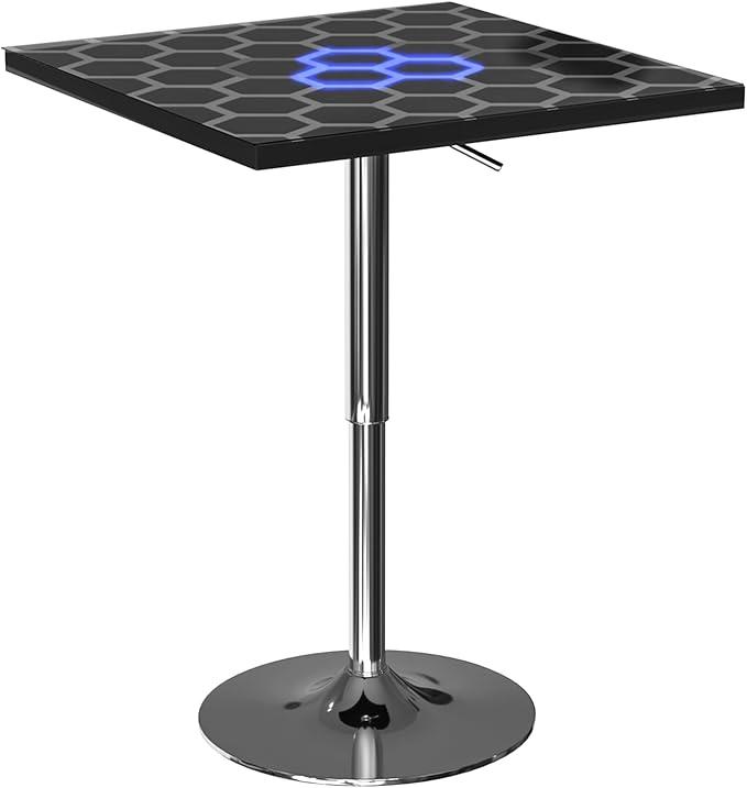Interaktiver Sinnestisch Cocktailtisch Home Bar Tisch Leuchtende Tischplatte für Bar Wohnzimmer Familie Versammlung Party Outdoor Spiele