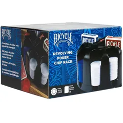 Bicycle Poker-Set mit drehbarem Pokerchip-Rack (200)