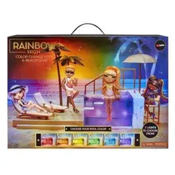 MGA Entertainment Rainbow High 578475EUC Color Change Pool & Beach Club