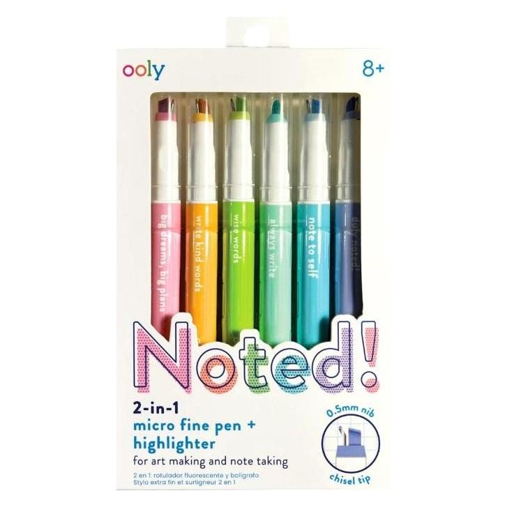 Ooly Fineliner mit Textmarker 2in1 Aufgepasst! (58215662)