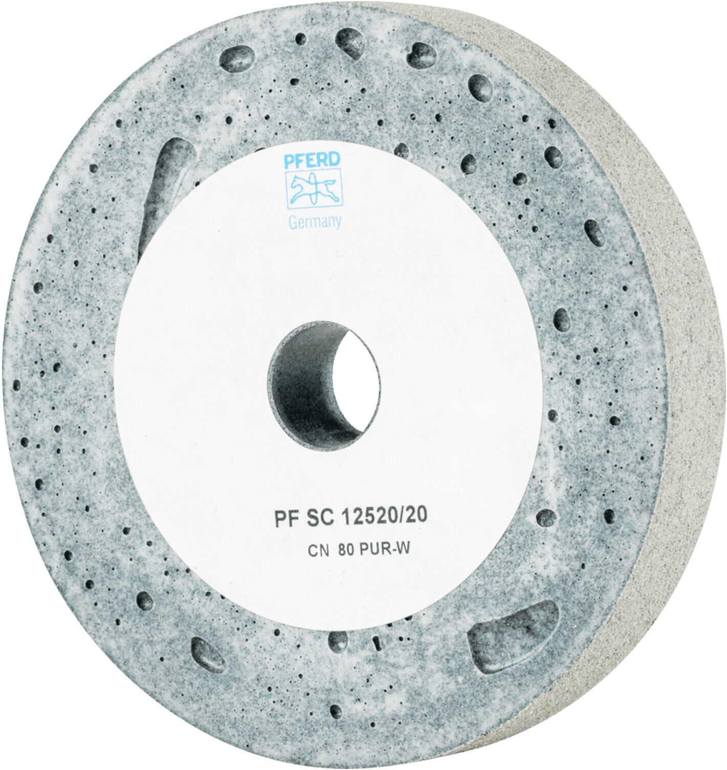 PFERD TOOLS Poliflex Scheibe SC Ø 125x20mm Bohrung-Ø 20mm Bindung PUR Weich SIC80 (41110408)