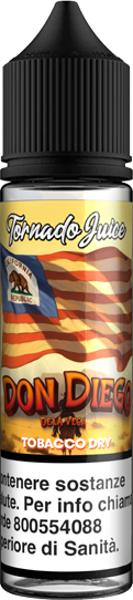 Tornado Juice Don Diego Della Vega Liquido Shot 10ml Tabacco